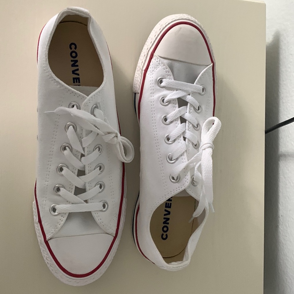 White Low Top Converse